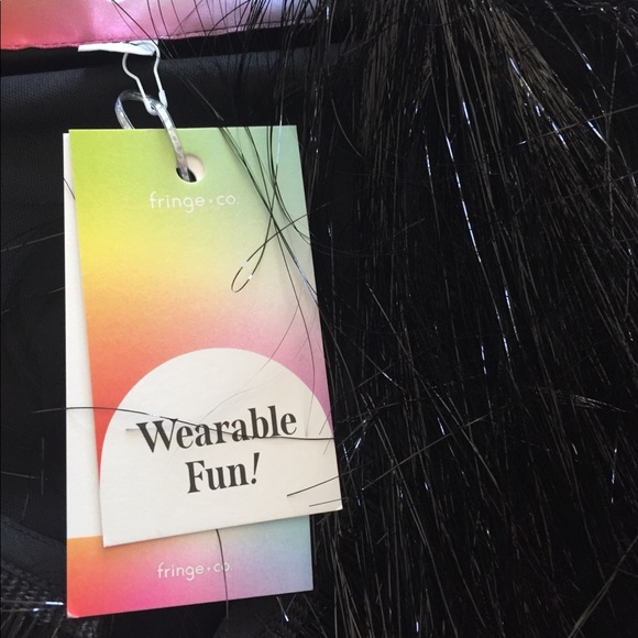 Fringe +Co Black And White Tinsel Jacket - Picture 9 of 12